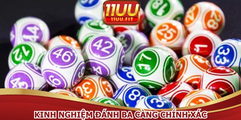 Kinh nghiệm đánh ba càng chính xác